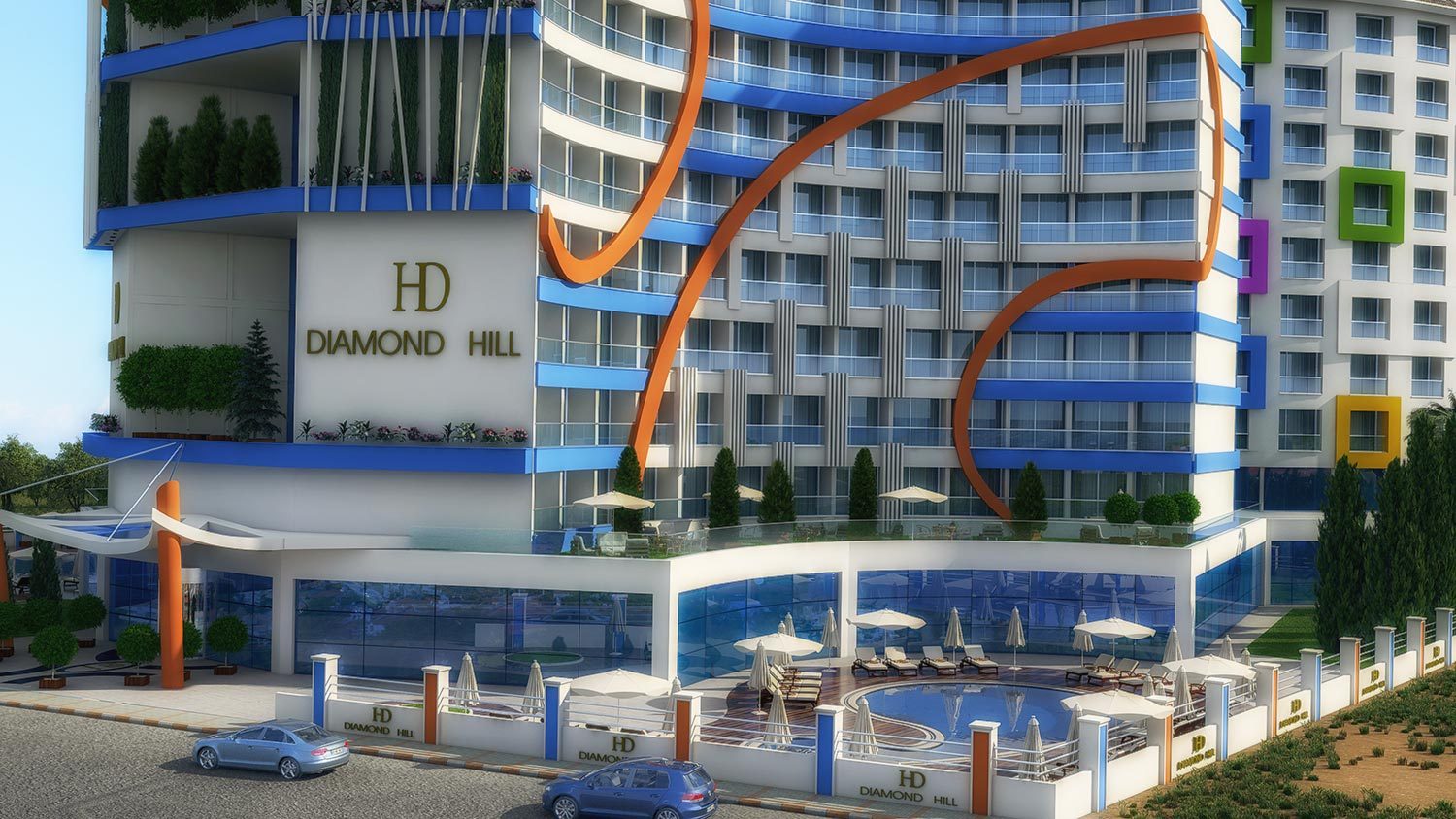 Otel Mimarisi - DIAMOND HILL ÖZDEMİR İNŞAAT Alanya